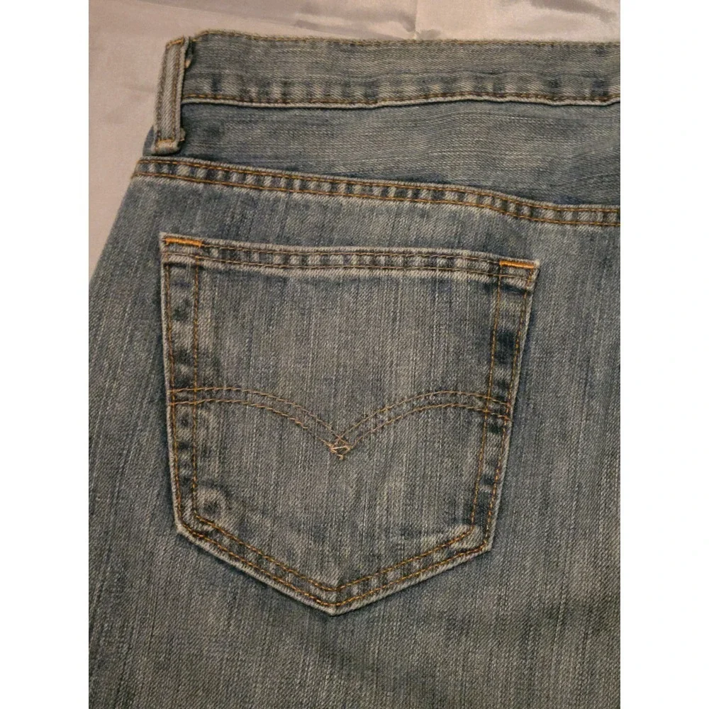 Levis 569 Mens 36x30 Denim Blue Jeans Medium Wash Loose Fit Straight‎ Leg Baggy